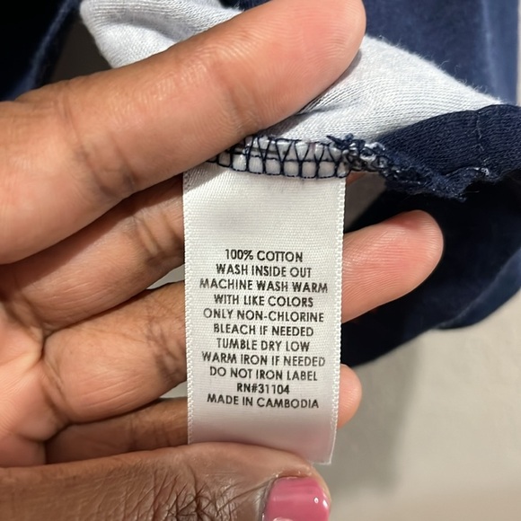 Kim Rogers Perfectly Soft Women’s Navy Polo Shirt with Red Lobster Print Sz 2X - Picture 4 of 10